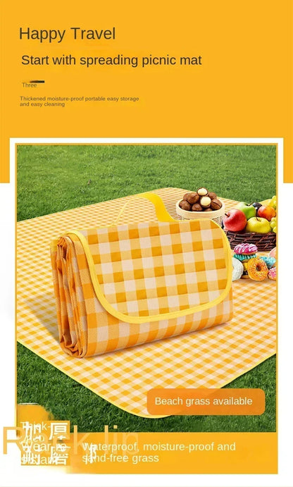 New Picnic Mat Moisture-proof Mat Thickened Outdoor Picnic Camping Beach Tent Floor Mat Waterproof Lawn Mat Portable Outing