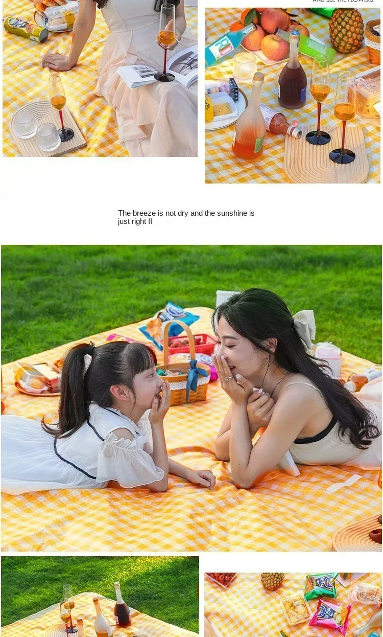 New Picnic Mat Moisture-proof Mat Thickened Outdoor Picnic Camping Beach Tent Floor Mat Waterproof Lawn Mat Portable Outing