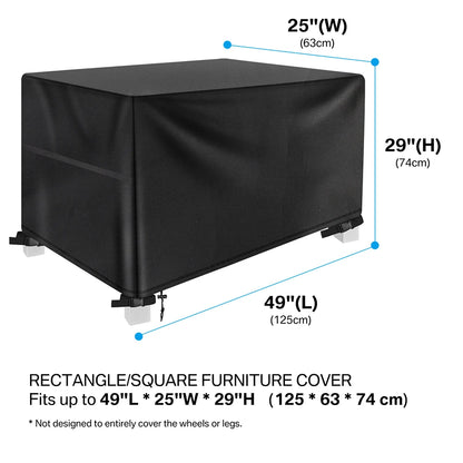Outdoor Furniture Covers Waterproof Rain Snow Dust Wind-Proof Anti-UV Oxford Fabric For Garden Lawn Patio Table Chair Protection
