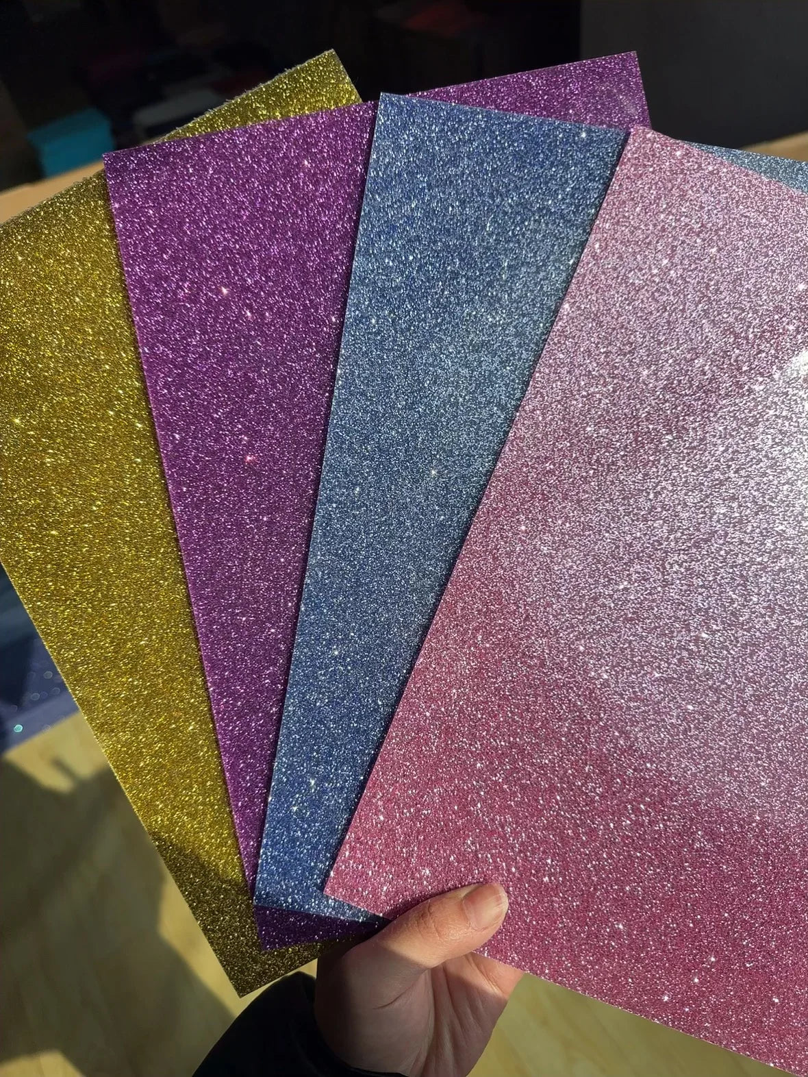 Double-sided Fine Glitter Acrylic Sheet Multi-color Available 3MM Thickness Acrylic Sheet Retail Home Decoration Plaque Material