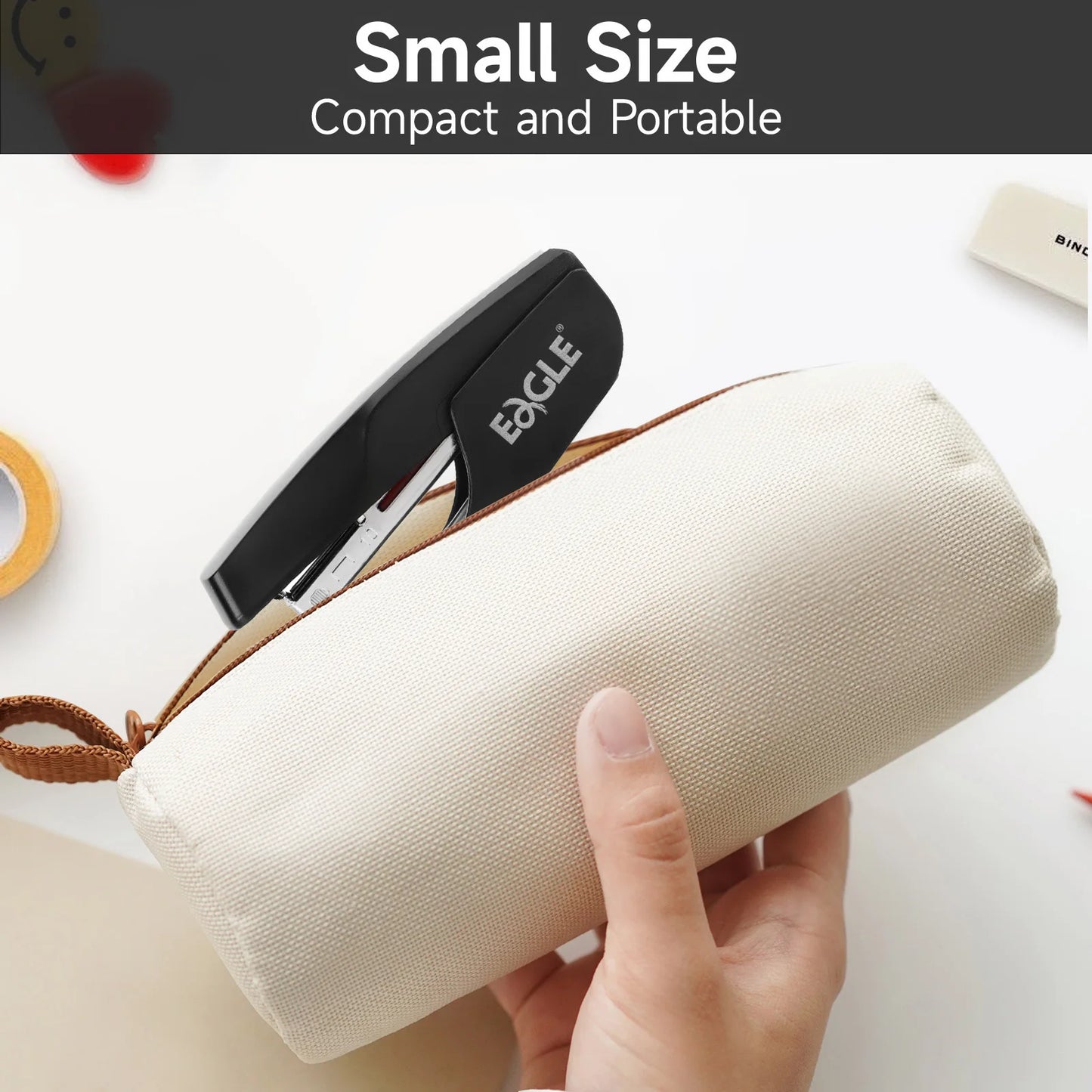 Eagle Mini Stapler With Staple Remover 12 Sheets Capacity School and Office Supplies