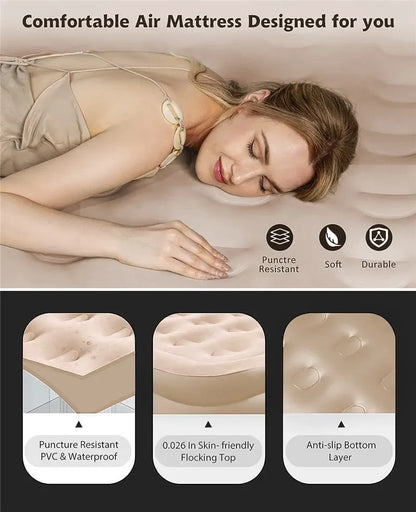 Outdoor Bed Air Cushion Nap Bed Heightening Thickening Air Mattress Inflatable Bed Home Single Air Mattress Double Camping Bed