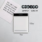 50 Sheets Transparent Waterproof Sticky Note Pads Notepads for School Stationery Office Supplies