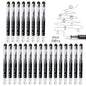 Disposable Fountain Pens, Straight Liquid Fountain Pens，for WritingQuick-Drying Ink Pen, Smooth-Writing Multicolor Art Supplies