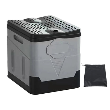 Plastic Portable Outdoor Toilet Tent Car Emergency Toilet with cover Travel Washable Camping Toilet Self-driving Picnic Seat