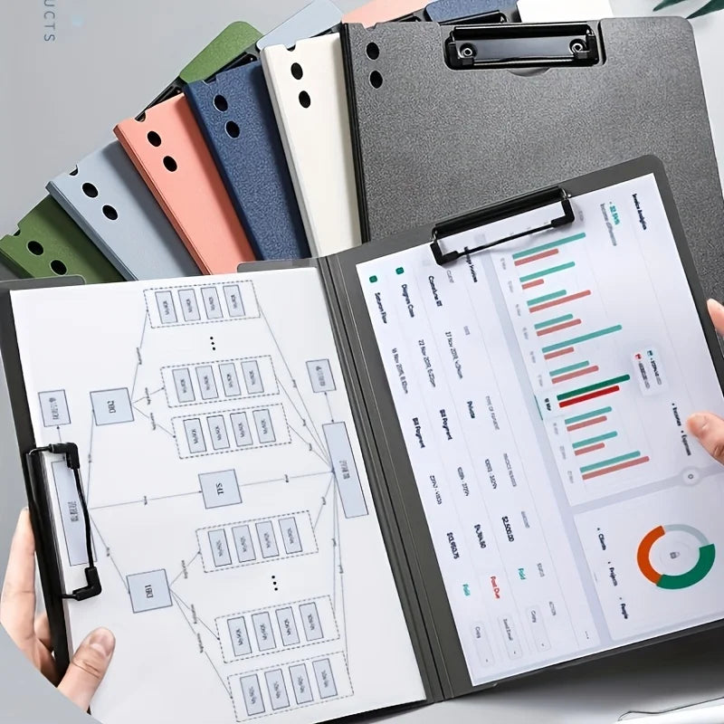 A4 File Folders, Documents Organizer, Clipboard Writing Cover, Paper Folder For Business & School, Stationery & Office Supplies