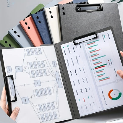 A4 File Folders, Documents Organizer, Clipboard Writing Cover, Paper Folder For Business & School, Stationery & Office Supplies