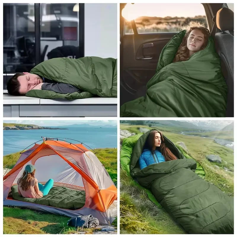 Winter Warm Camping Sleeping Bag Ultralight Waterproof Envelope Backpacking Sleeping Bags For Outdoor Traveling Hiking