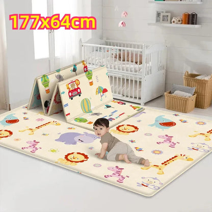 Large Size Foldable Baby Play Mat Double-sided Patterned Educational Children's Carpet Easy To Carry Baby Crawling Mat