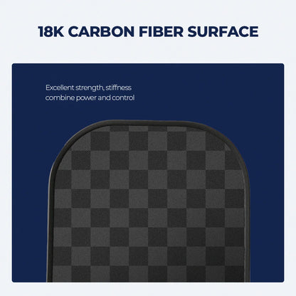 JIKEGO 18K Carbon Fiber Pickleball Paddle 2023 16mm Professional Pickle Ball Racket Racquet Men Women Child