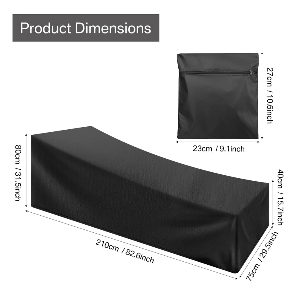 Outdoor Furniture Covers Waterproof Rain Snow Dust Wind-Proof Anti-UV Oxford Fabric For Garden Lawn Patio Table Chair Protection