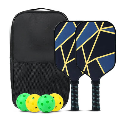 Pickleball Paddles Set Rackets Portable Racket Cover Carrying Bag Gift Kit USAPA Approved Indoor Outdoor Honeycomb Core 4 Balls