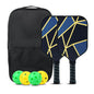 Pickleball Paddles Set Rackets Portable Racket Cover Carrying Bag Gift Kit USAPA Approved Indoor Outdoor Honeycomb Core 4 Balls