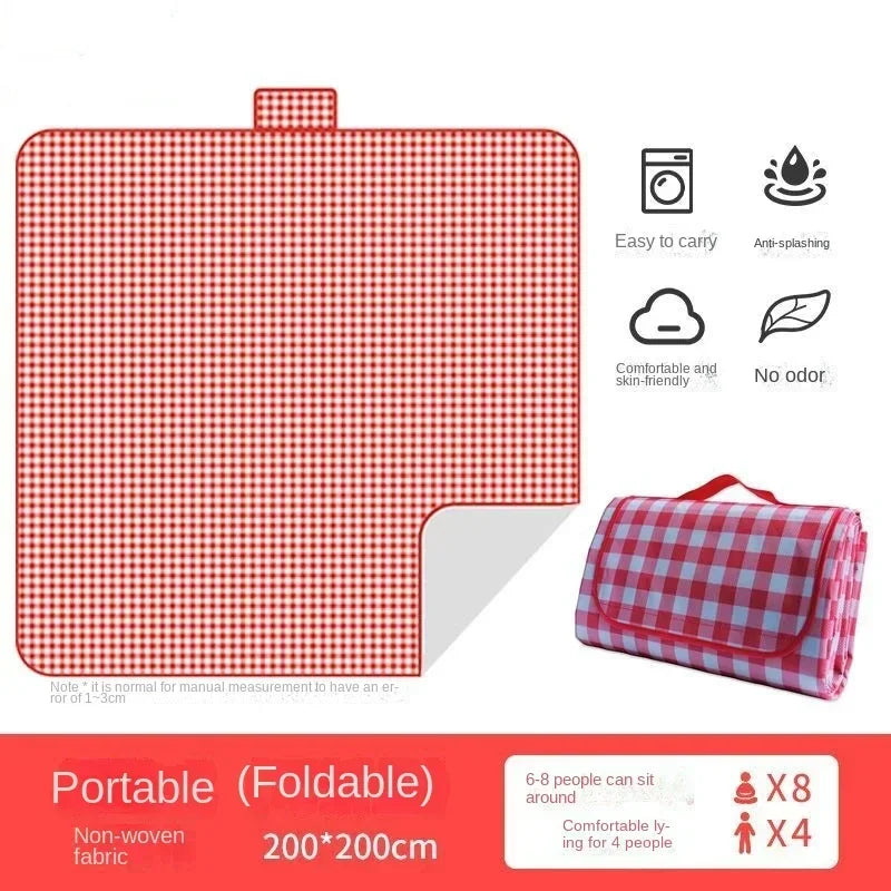 New Picnic Mat Moisture-proof Mat Thickened Outdoor Picnic Camping Beach Tent Floor Mat Waterproof Lawn Mat Portable Outing