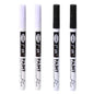 4Pcs/set Oil Based White Black Permanent Paint Markers Pens 0.7mm Extra Fine Waterproof, for Rock Painting, Wood, Metal, Canvas