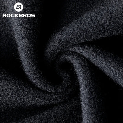 ROCKBROS Bicycle Fleece Head Mask Windproof Cycling Face Mask Balaclava Breathable Warm Bike Equipement Skiing Fleece Headgear