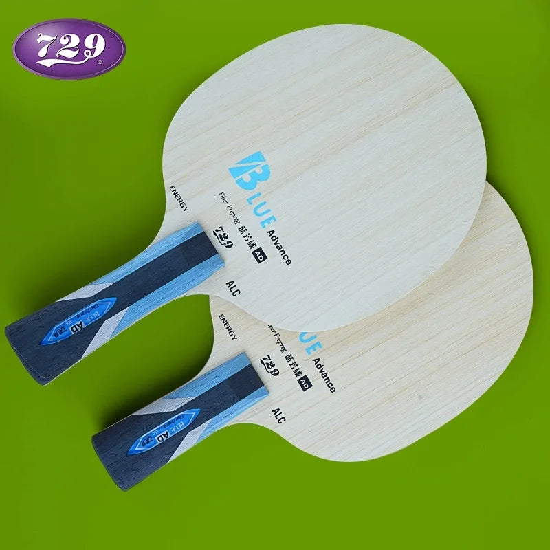 Original 729 Friendship Yellow ALC Table Tennis Blade 5 Wood 2 Arylate Carbon Professional Ping Pong Blade Blue ALC Offensive
