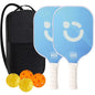 Pickleball Paddles Set Rackets Portable Racket Cover Carrying Bag Gift Kit USAPA Approved Indoor Outdoor Honeycomb Core 4 Balls