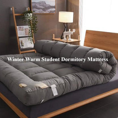 Soft Bed Mattress Student Dormitory Foldable Thick Bed Mattress Roll Up Floor Tatami Mat Adult Skin Friendly Breathable Sleeping
