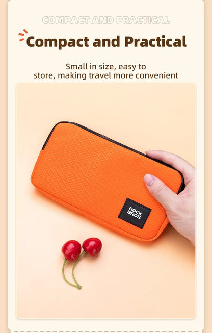 ROCKBROS Phone Bag Daily Use Small Size Lightweight Portable Multifunctional Hand Bag Zipper Storage Coins Wallet Commute Bag
