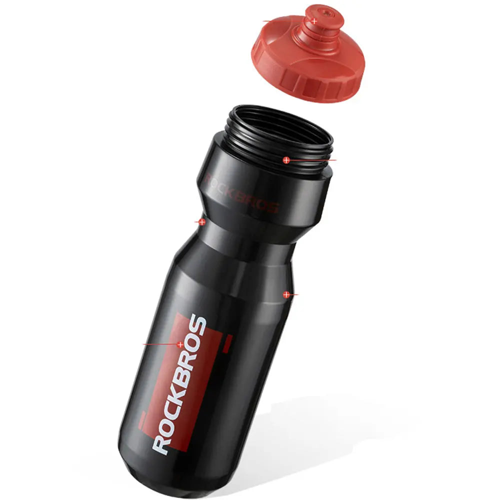 ROCKBROS Bicycle Water Bottle Plastic Outdoor Running Sports Squeeze Mug Cycling Kettle Bike Cup with Bottle Bracket