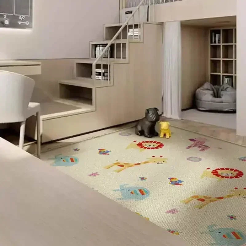Large Size Foldable Baby Play Mat Double-sided Patterned Educational Children's Carpet Easy To Carry Baby Crawling Mat