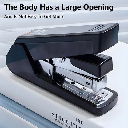 M&G 12# Desktop Stapler 50 Sheets Effort-Saving Portable Durable Office Supplies Business-type Stapler Black/White