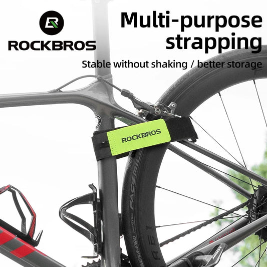 ROCKBROS Adjustable Outdoor Bundle Luggage Storage Accessory Convenient Multifunctional Strap Bicycle Velcro Anti-Slip Tie Rope