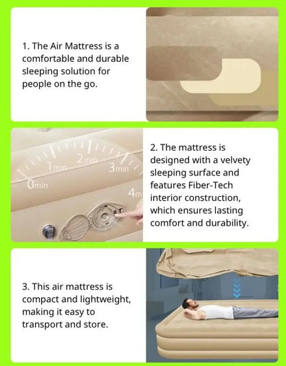 Outdoor Bed Air Cushion Nap Bed Heightening Thickening Air Mattress Inflatable Bed Home Single Air Mattress Double Camping Bed