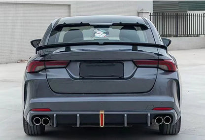 Universal Car modified butterfly shaped tail wing car bumper no perforated spoiler GT Apply to all Car parts factory direct sale