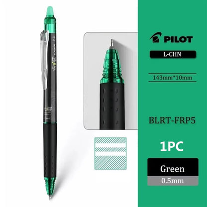 Japan Pilot Erasable Gel Pen BLRT-FRP5 New ST Tip Friction Erasable Colored Ink. 5mm School Cute Stationery Pens for Writing