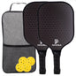 Pickleball Paddles, Fiberglass Surface Pickleball Set,USAPA Approved Set  Portable Racquet Gift Kit Indoor and Outdoor Exercise