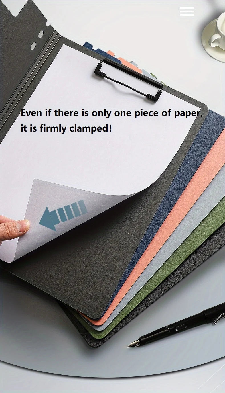 A4 File Folders, Documents Organizer, Clipboard Writing Cover, Paper Folder For Business & School, Stationery & Office Supplies