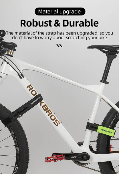ROCKBROS Adjustable Outdoor Bundle Luggage Storage Accessory Convenient Multifunctional Strap Bicycle Velcro Anti-Slip Tie Rope