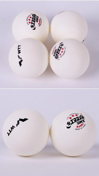 6 Pcs/Box DHS WTT Ping Pong Balls DJ40+ Official Table Tennis Games Use 3 Star Table Tennis Balls for WTT International Games