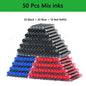 53Pcs Fountain Pen Replaceable Ink Set Black/Blue/Red ink EF School Pens Office Supplies Stationery for Writing Calligraphy Pen