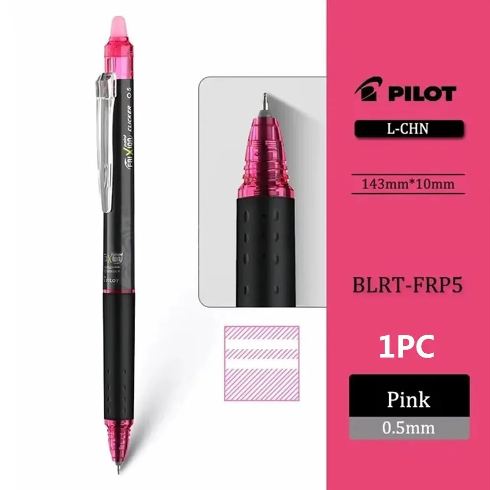 Japan Pilot Erasable Gel Pen BLRT-FRP5 New ST Tip Friction Erasable Colored Ink. 5mm School Cute Stationery Pens for Writing