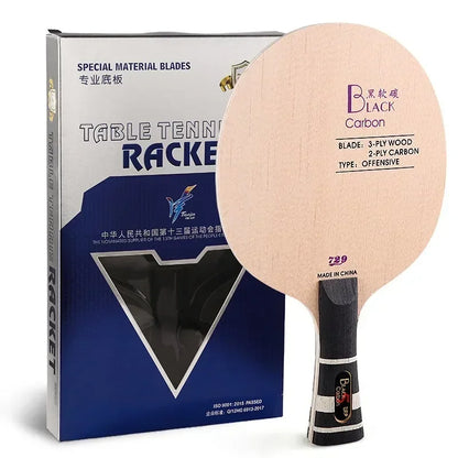 Original 729 Friendship Yellow ALC Table Tennis Blade 5 Wood 2 Arylate Carbon Professional Ping Pong Blade Blue ALC Offensive