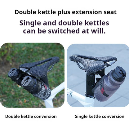 ENLEE Bicycle Water Bottle Cage Extension Bracket Aluminum Alloy Mountain Road Bike Water Bottle Saddle Conversion Seat
