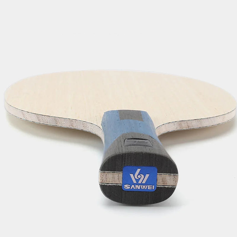 SANWEI 75 ALC Table Tennis Blade Professional 5 Wood 2 Outer ALC Carbon Ping Pong Blade with Original Packing Box