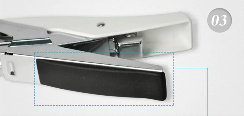 Deli 0329 Manual Plier Stapler Hand Hold Type Efforts Saving 20 Sheets 80g  Metal Stapler