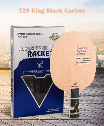 Original 729 Friendship Yellow ALC Table Tennis Blade 5 Wood 2 Arylate Carbon Professional Ping Pong Blade Blue ALC Offensive
