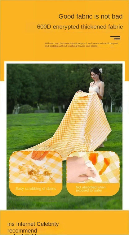 New Picnic Mat Moisture-proof Mat Thickened Outdoor Picnic Camping Beach Tent Floor Mat Waterproof Lawn Mat Portable Outing