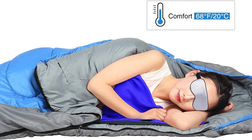 Outdoor fleece sleeping bag 180x80cm single down sleeping bag inner lining warm sleeping bag outdoor camping and travel supplies