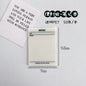 50 Sheets Transparent Waterproof Sticky Note Pads Notepads for School Stationery Office Supplies