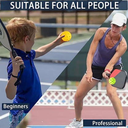 12Pcs Pickleball Balls 26 Holes 72mm Pickleball High Elastic Durable Hollow Balls For Professional Beginner Indoor Training Ball