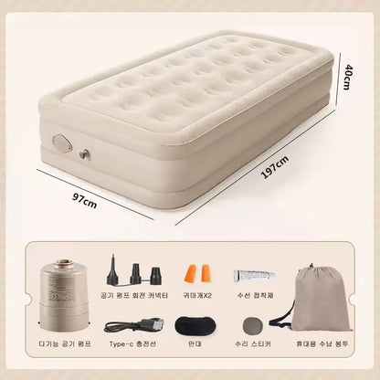 Outdoor Bed Air Cushion Nap Bed Heightening Thickening Air Mattress Inflatable Bed Home Single Air Mattress Double Camping Bed