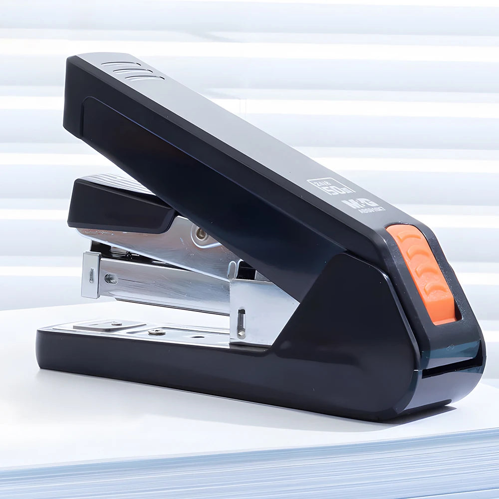 M&G 12# Desktop Stapler 50 Sheets Effort-Saving Portable Durable Office Supplies Business-type Stapler Black/White