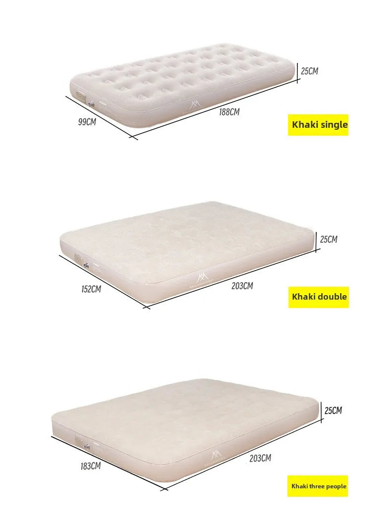 MOUNTAINHIKER Outdoor Inflatable Seating Mat Interior Air Mattress Mats Luxury Built-in Pump Thicken PVC Sleeping Bed Furniture