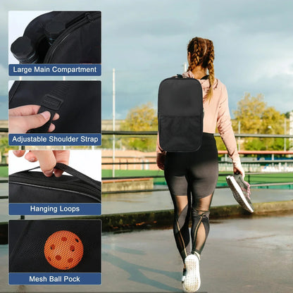 Pickleball Paddles Set Rackets Portable Racket Cover Carrying Bag Gift Kit USAPA Approved Indoor Outdoor Honeycomb Core 4 Balls